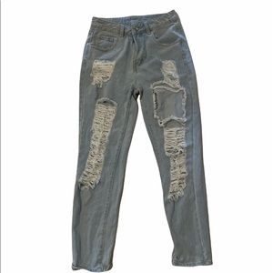 Shein distressed jeans